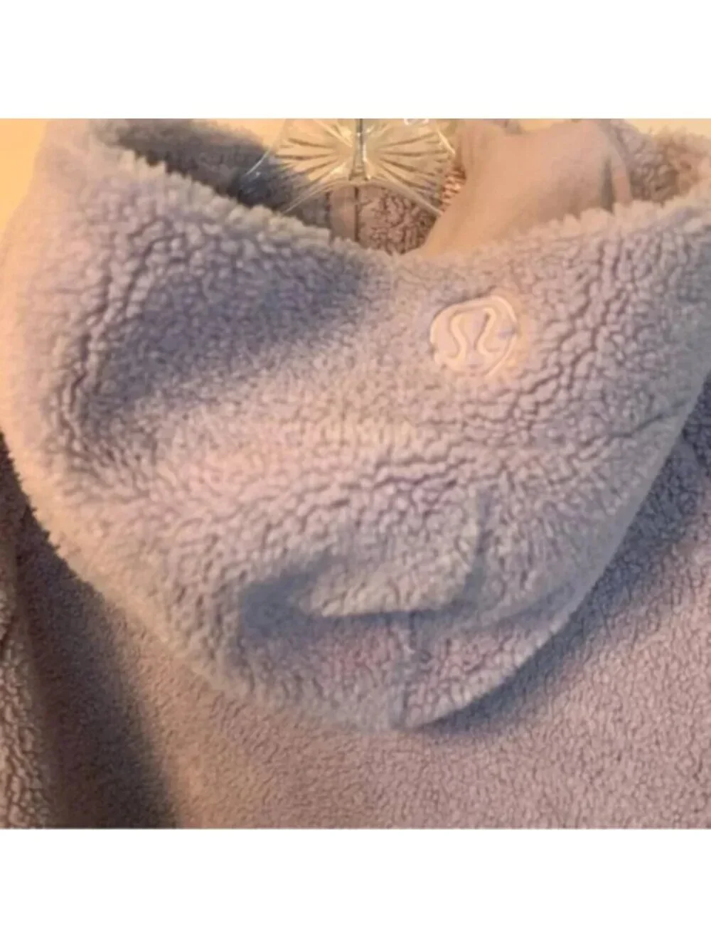 Lululemon Scuba  Oversized Half-Zip Fleece Hoodie Faint Lavender M/L